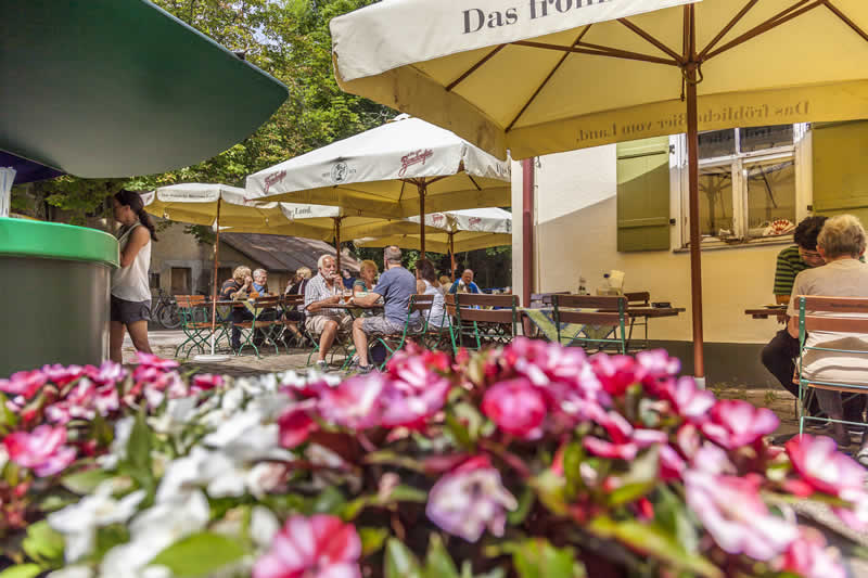 Biergarten Steinbrüchlein Kornburg / Nürnberg Biergarten